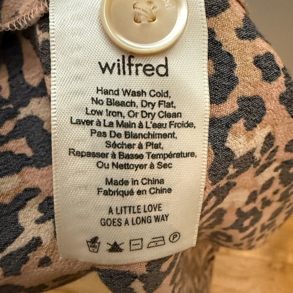 Aritzia leopard print shirt dress, XXS - Picture 8 of 9